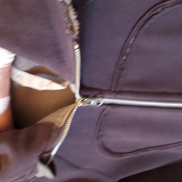 Lululemon Love Embroidered Distress Scuba Hoodie Dark Grey 8 - Picture 4 of 5